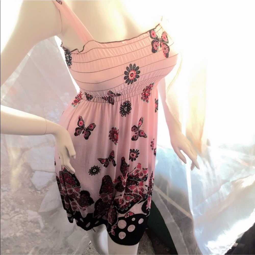 Pink Summer Mini Dress, NWT.